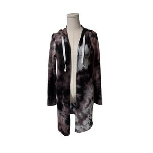 Justify Tye Dye Hooded Cardigan SZ SM